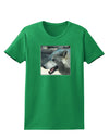 White Wolf Face Womens Dark T-Shirt-TooLoud-Kelly-Green-X-Small-Davson Sales