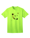 White Wolf Head Cutout Adult T-Shirt-unisex t-shirt-TooLoud-Neon-Green-Small-Davson Sales