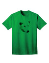 White Wolf Head Cutout Adult T-Shirt-unisex t-shirt-TooLoud-Kelly-Green-Small-Davson Sales