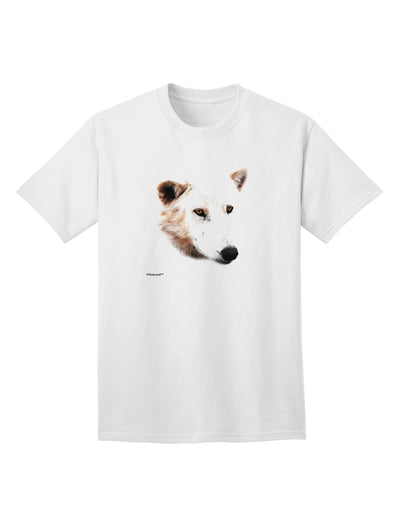 White Wolf Head Cutout Adult T-Shirt-unisex t-shirt-TooLoud-White-Small-Davson Sales