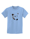 White Wolf Head Cutout Childrens T-Shirt-Childrens T-Shirt-TooLoud-Light-Blue-X-Small-Davson Sales