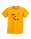 White Wolf Head Cutout Childrens T-Shirt-Childrens T-Shirt-TooLoud-Gold-X-Small-Davson Sales