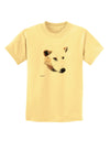 White Wolf Head Cutout Childrens T-Shirt-Childrens T-Shirt-TooLoud-Daffodil-Yellow-X-Small-Davson Sales