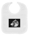 White Wolf Moon Baby Bib