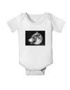White Wolf Moon Baby Romper Bodysuit-Baby Romper-TooLoud-White-06-Months-Davson Sales