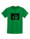 White Wolf Moon Childrens T-Shirt-Childrens T-Shirt-TooLoud-Kelly-Green-X-Small-Davson Sales