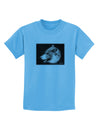 White Wolf Moon Childrens T-Shirt-Childrens T-Shirt-TooLoud-Aquatic-Blue-X-Small-Davson Sales