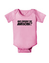 Who Ordered The Awesome Baby Romper Bodysuit by TooLoud-Baby Romper-TooLoud-Light-Pink-06-Months-Davson Sales