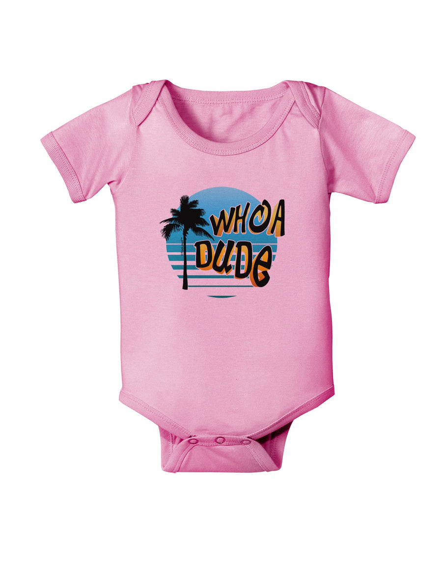 Whoa Dude Baby Romper Bodysuit by TooLoud-Baby Romper-TooLoud-White-06-Months-Davson Sales