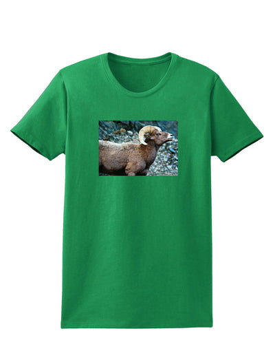 Wide Eyed Big Horn Womens Dark T-Shirt-TooLoud-Kelly-Green-X-Small-Davson Sales