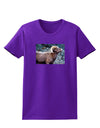 Wide Eyed Big Horn Womens Dark T-Shirt-TooLoud-Purple-X-Small-Davson Sales