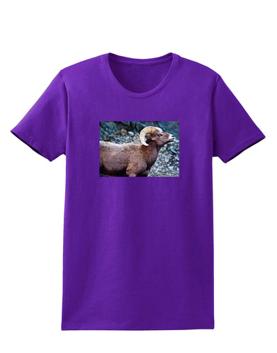 Wide Eyed Big Horn Womens Dark T-Shirt-TooLoud-Purple-X-Small-Davson Sales