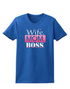 Wife Mom Boss Womens Dark T-Shirt-Womens T-Shirt-TooLoud-Royal-Blue-X-Small-Davson Sales