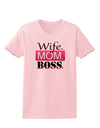 Wife Mom Boss Womens T-Shirt-Womens T-Shirt-TooLoud-PalePink-X-Small-Davson Sales