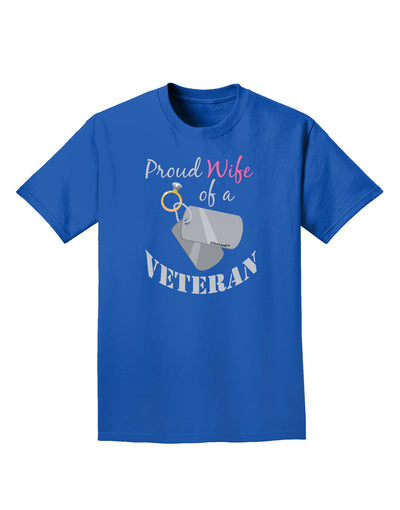 Wife of Veteran Adult Dark T-Shirt-Mens T-Shirt-TooLoud-Royal-Blue-Small-Davson Sales