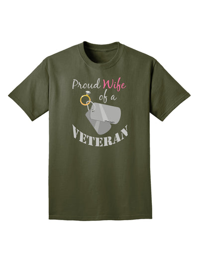 Wife of Veteran Adult Dark T-Shirt-Mens T-Shirt-TooLoud-Military-Green-Small-Davson Sales