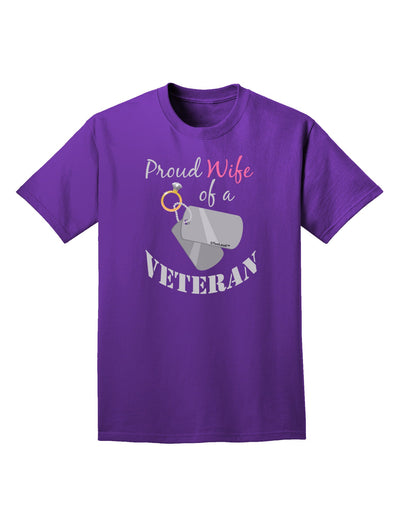 Wife of Veteran Adult Dark T-Shirt-Mens T-Shirt-TooLoud-Purple-Small-Davson Sales