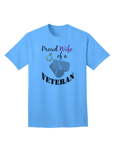 Wife of Veteran Adult T-Shirt-Mens T-Shirt-TooLoud-Aquatic-Blue-Small-Davson Sales