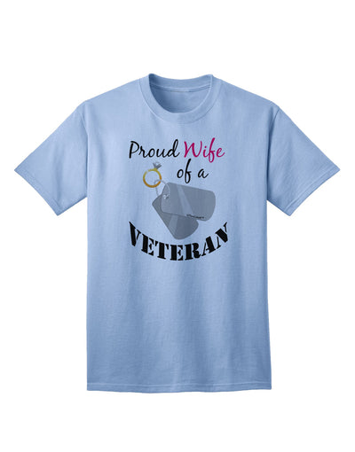 Wife of Veteran Adult T-Shirt-Mens T-Shirt-TooLoud-Light-Blue-Small-Davson Sales