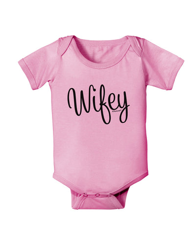 Wifey - Wife Design Baby Romper Bodysuit by TooLoud-Baby Romper-TooLoud-Light-Pink-06-Months-Davson Sales