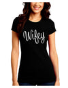 Wifey - Wife Design Juniors Crew Dark T-Shirt by TooLoud-T-Shirts Juniors Tops-TooLoud-Black-Juniors Fitted Small-Davson Sales