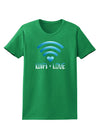 Wifi Equals Love Womens Dark T-Shirt-TooLoud-Kelly-Green-X-Small-Davson Sales