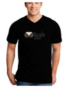 Wiggle - Twerk Dark Adult Dark V-Neck T-Shirt-Mens V-Neck T-Shirt-TooLoud-Black-Small-Davson Sales