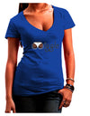 Wiggle - Twerk Dark Juniors V-Neck Dark T-Shirt-Womens V-Neck T-Shirts-TooLoud-Royal-Blue-Juniors Fitted Small-Davson Sales