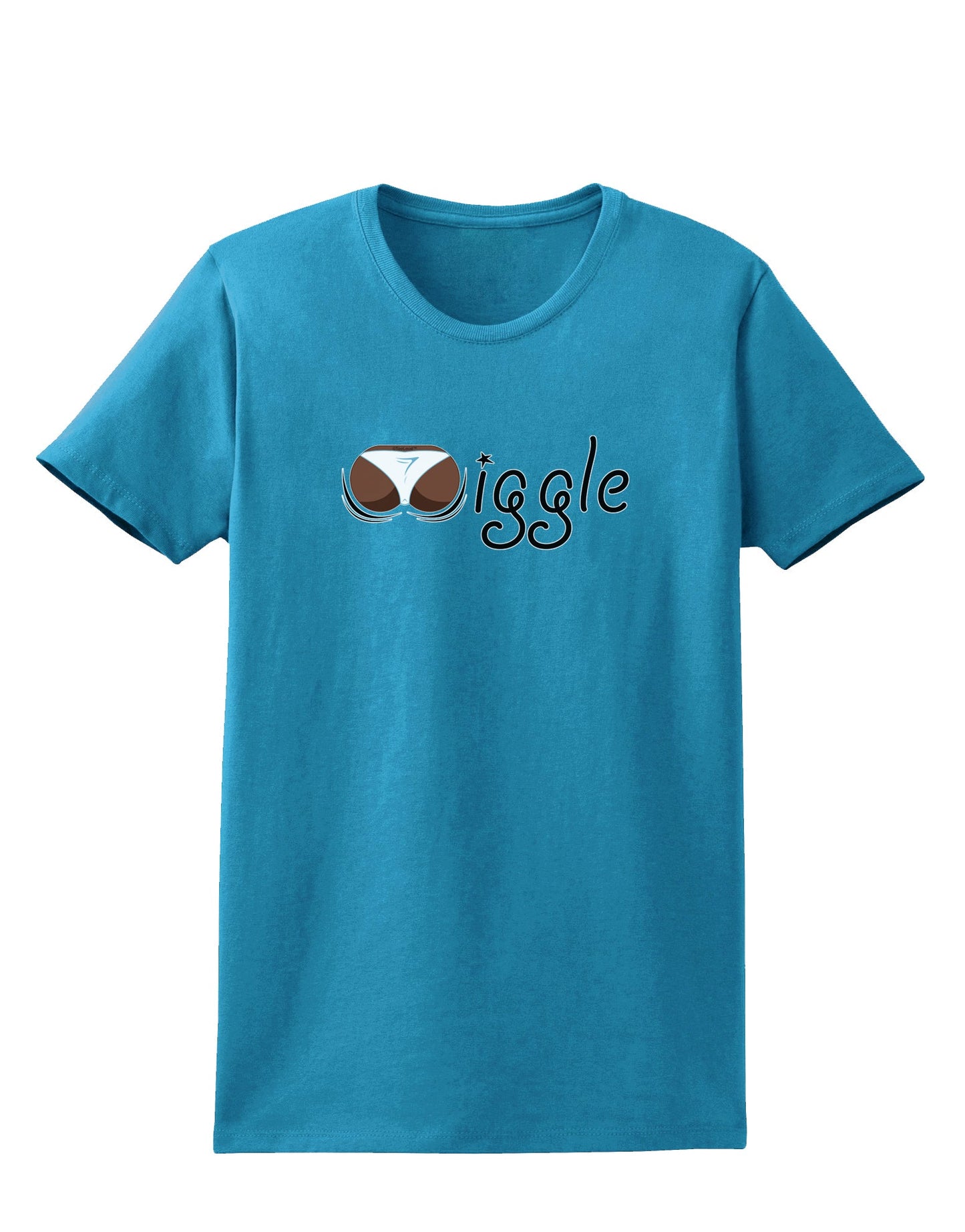 Wiggle - Twerk Dark Womens Dark T-Shirt-Womens T-Shirt-TooLoud-Turquoise-X-Small-Davson Sales