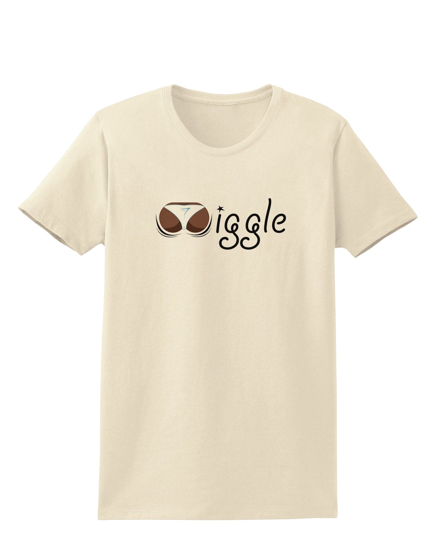 Wiggle - Twerk Dark Womens T-Shirt-Womens T-Shirt-TooLoud-Natural-X-Small-Davson Sales