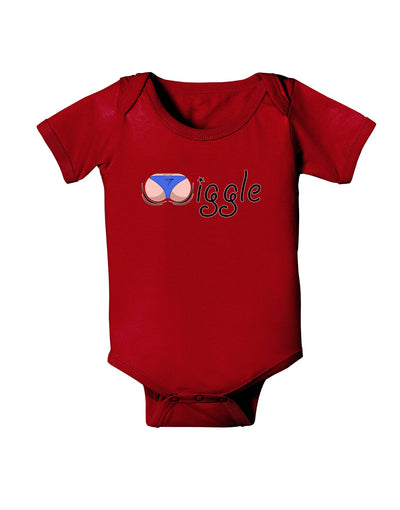 Wiggle - Twerk Light Baby Romper Bodysuit Dark-Baby Romper-TooLoud-Red-06-Months-Davson Sales