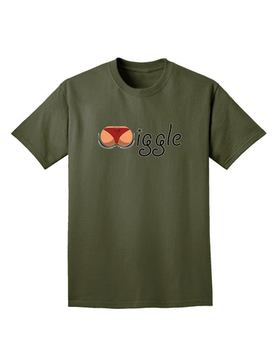 Wiggle - Twerk Medium Adult Dark T-Shirt-Mens T-Shirt-TooLoud-Military-Green-Small-Davson Sales