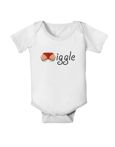 Wiggle - Twerk Medium Baby Romper Bodysuit-Baby Romper-TooLoud-White-06-Months-Davson Sales