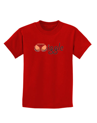 Wiggle - Twerk Medium Childrens Dark T-Shirt-Childrens T-Shirt-TooLoud-Red-X-Small-Davson Sales