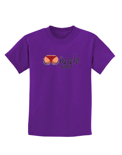 Wiggle - Twerk Medium Childrens Dark T-Shirt-Childrens T-Shirt-TooLoud-Purple-X-Small-Davson Sales