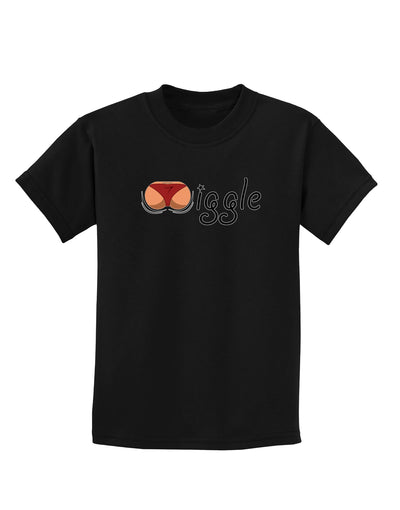 Wiggle - Twerk Medium Childrens Dark T-Shirt-Childrens T-Shirt-TooLoud-Black-X-Small-Davson Sales