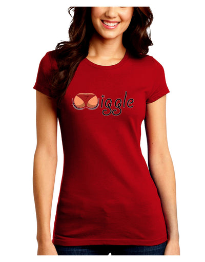 Wiggle - Twerk Medium Juniors Crew Dark T-Shirt-T-Shirts Juniors Tops-TooLoud-Red-Juniors Fitted Small-Davson Sales