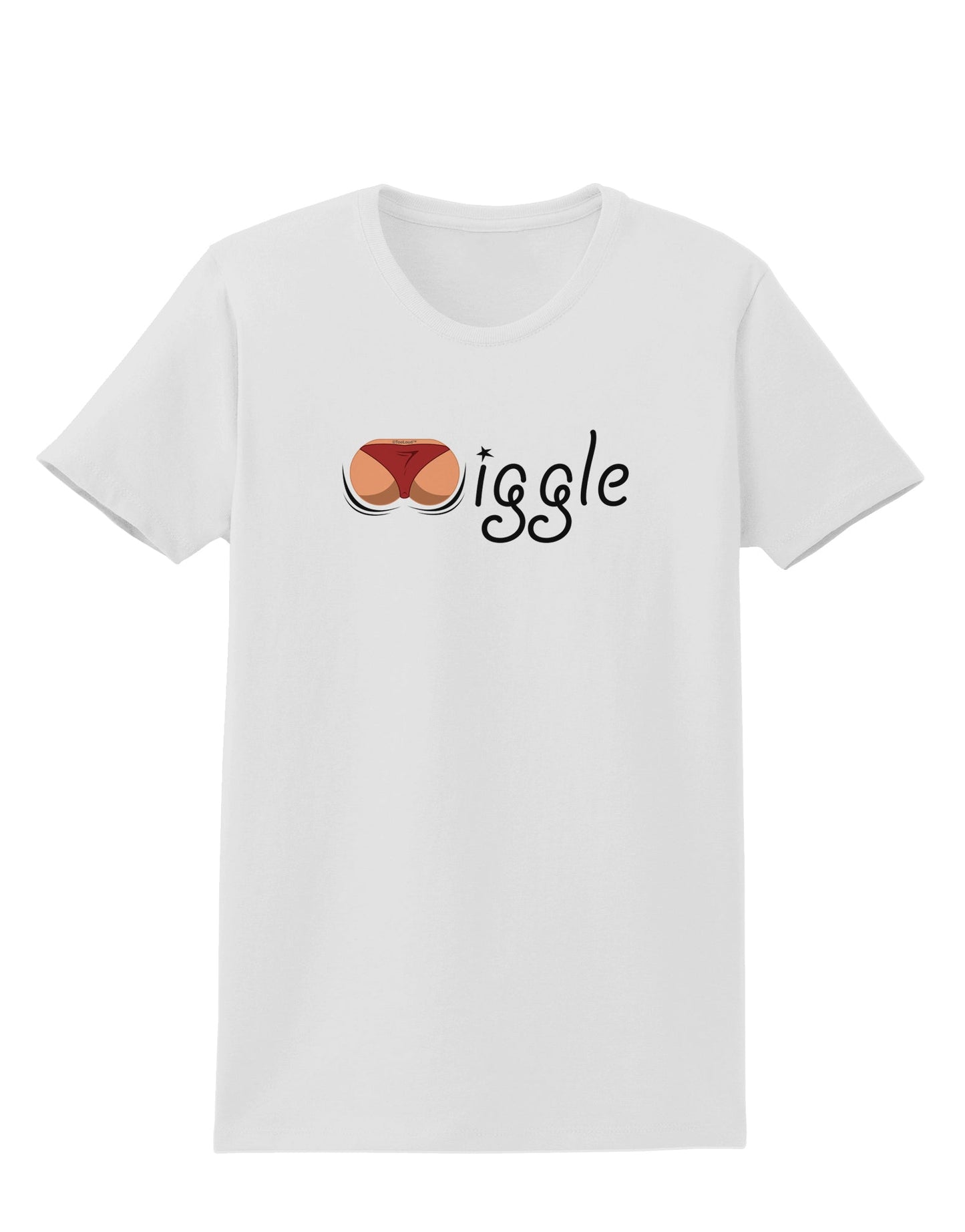 Wiggle - Twerk Medium Womens T-Shirt-Womens T-Shirt-TooLoud-White-X-Small-Davson Sales