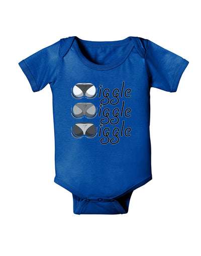 Wiggle Wiggle Wiggle - Twerk Baby Romper Bodysuit Dark-Baby Romper-TooLoud-Royal-Blue-06-Months-Davson Sales