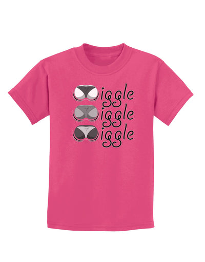 Wiggle Wiggle Wiggle - Twerk Childrens Dark T-Shirt-Childrens T-Shirt-TooLoud-Sangria-X-Small-Davson Sales