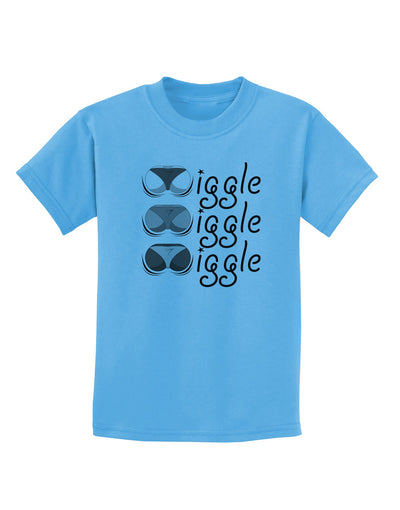 Wiggle Wiggle Wiggle - Twerk Childrens T-Shirt-Childrens T-Shirt-TooLoud-Aquatic-Blue-X-Small-Davson Sales