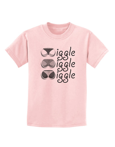 Wiggle Wiggle Wiggle - Twerk Childrens T-Shirt-Childrens T-Shirt-TooLoud-PalePink-X-Small-Davson Sales