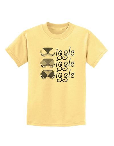 Wiggle Wiggle Wiggle - Twerk Childrens T-Shirt-Childrens T-Shirt-TooLoud-Daffodil-Yellow-X-Small-Davson Sales