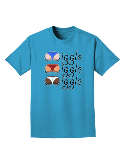 Wiggle Wiggle Wiggle - Twerk Color Adult Dark T-Shirt-Mens T-Shirt-TooLoud-Turquoise-Small-Davson Sales