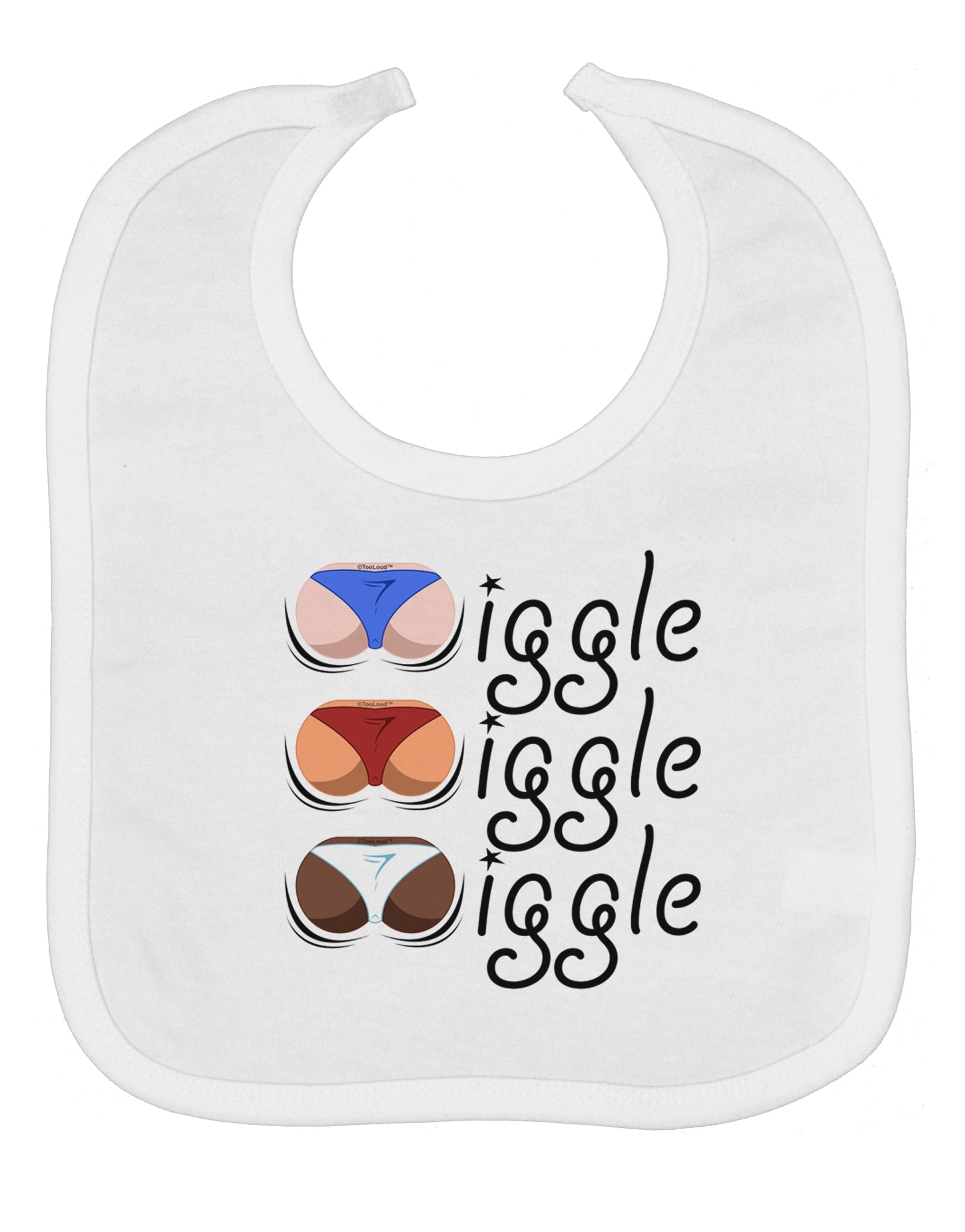Wiggle Wiggle Wiggle - Twerk Color Baby Bib