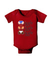 Wiggle Wiggle Wiggle - Twerk Color Baby Romper Bodysuit Dark-Baby Romper-TooLoud-Red-06-Months-Davson Sales