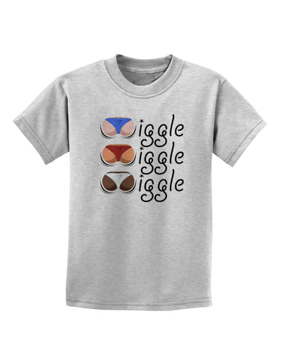 Wiggle Wiggle Wiggle - Twerk Color Childrens T-Shirt-Childrens T-Shirt-TooLoud-AshGray-X-Small-Davson Sales