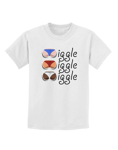 Wiggle Wiggle Wiggle - Twerk Color Childrens T-Shirt-Childrens T-Shirt-TooLoud-White-X-Small-Davson Sales