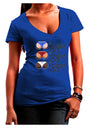 Wiggle Wiggle Wiggle - Twerk Color Juniors V-Neck Dark T-Shirt-Womens V-Neck T-Shirts-TooLoud-Royal-Blue-Juniors Fitted Small-Davson Sales