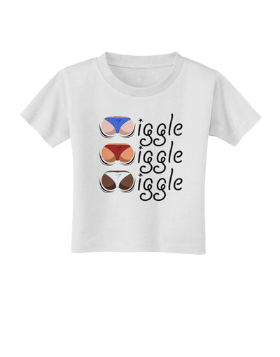 Wiggle Wiggle Wiggle - Twerk Color Toddler T-Shirt-Toddler T-Shirt-TooLoud-White-2T-Davson Sales